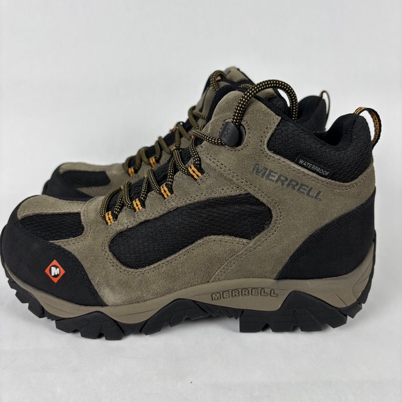 Merrell Work Moab Onset Mid Composite Toe Waterproof Boots Size Men's 7 -/ W8.5 - Picture 6 of 14
